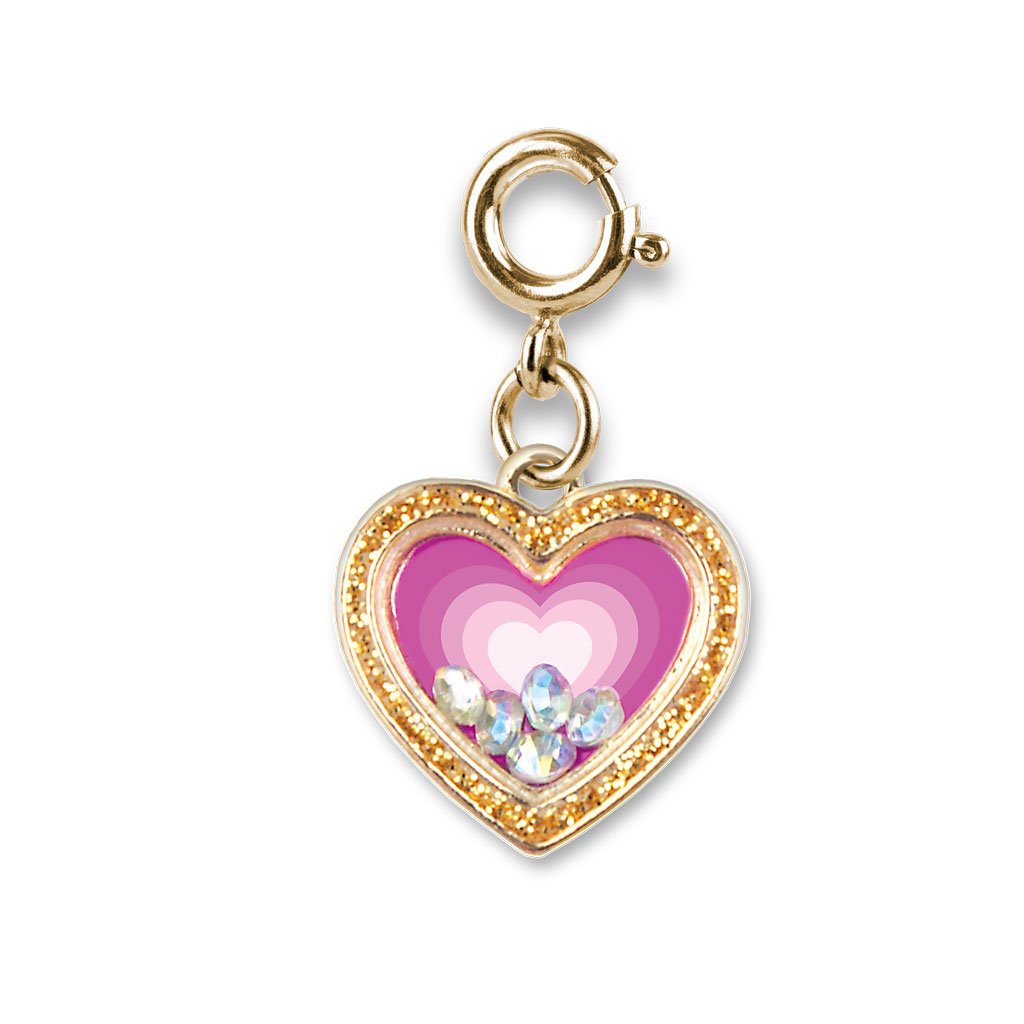 Jewelry - Gold Heart Shaker Charm