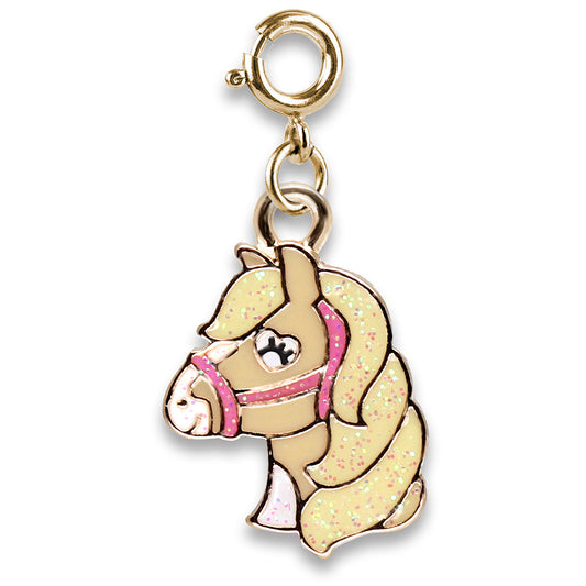 Jewelry - Gold Glitter Horse Charm