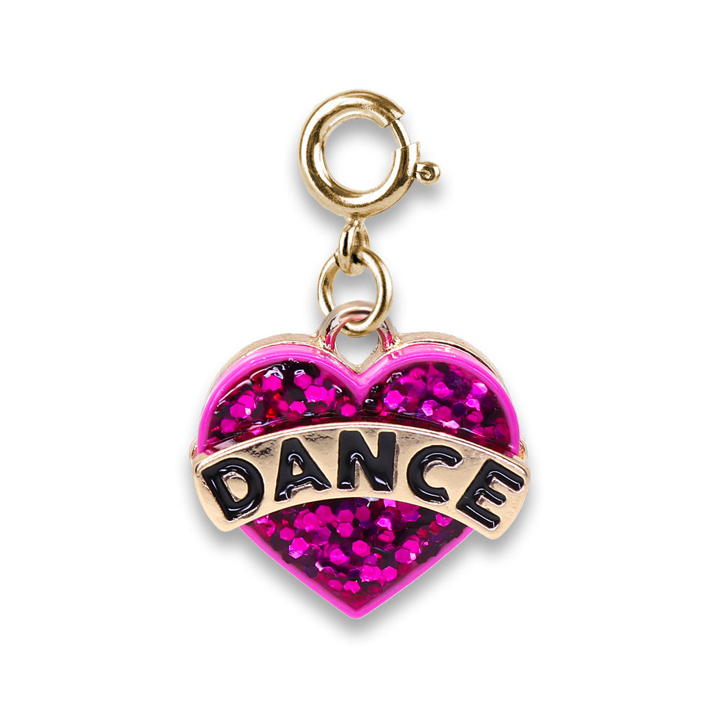 Jewelry - Gold Glitter Dance Heart