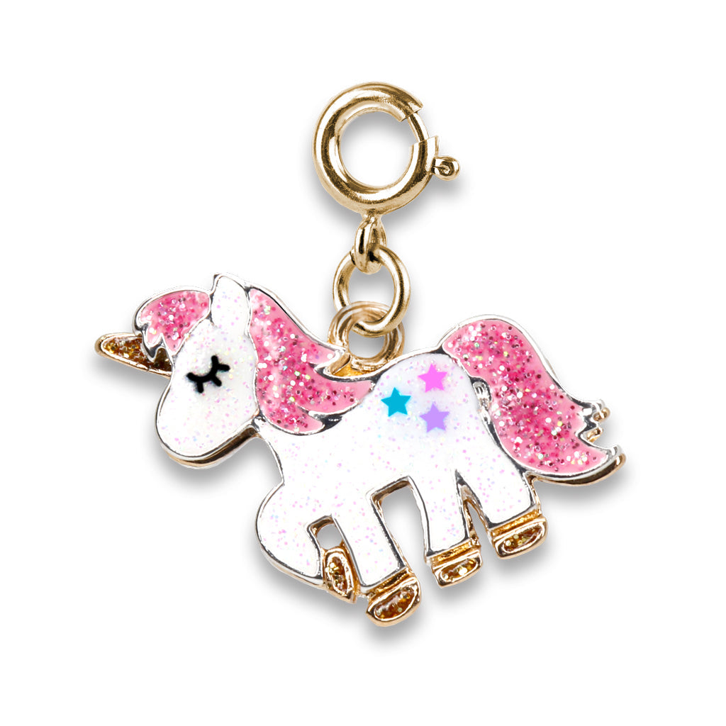 Jewelry - Gold Glitter Unicorn Charm