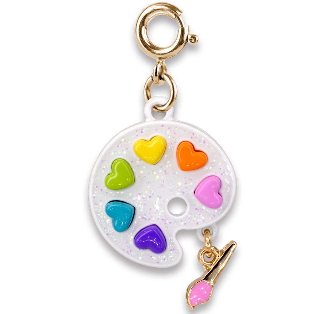 Jewelry - Gold Glitter Paint Palette Charm