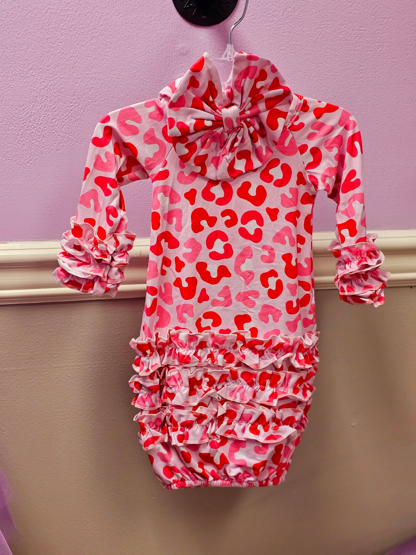 Pink Red Baby Gown