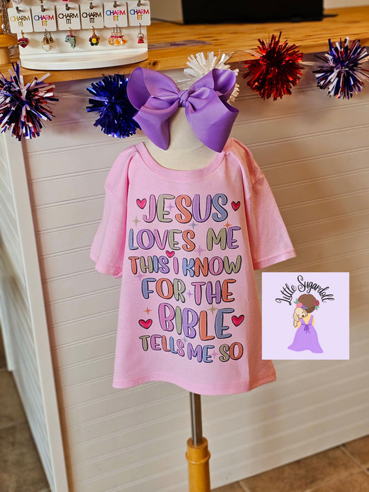 Jesus Loves Me - Pink Shirt