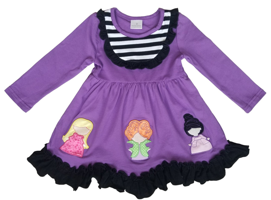 Halloween Hocus Pocus Ruffle Dress