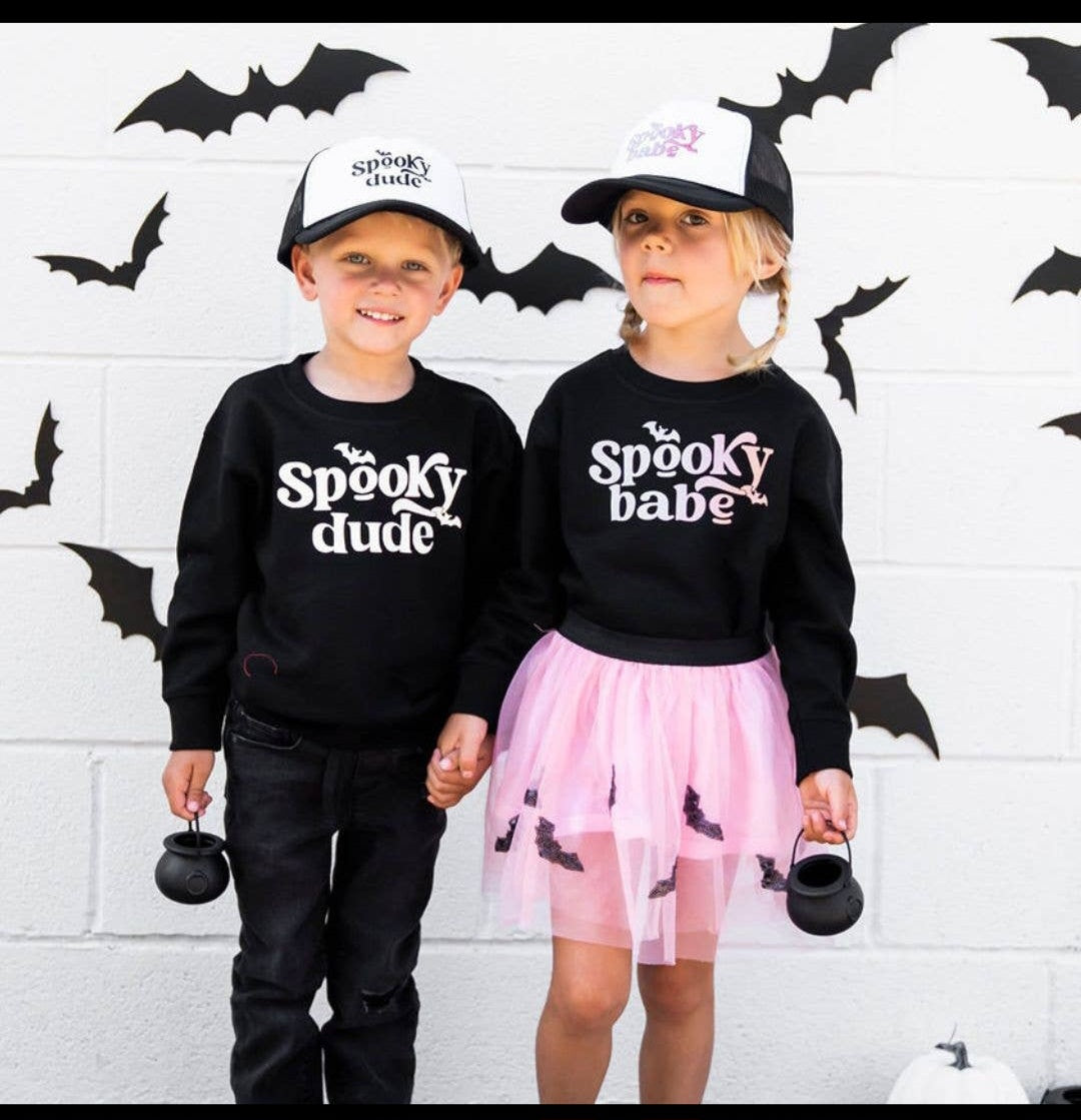 Spooky Dude Halloween Sweatshirt - Kids Halloween Sweatshirt