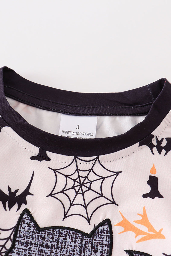 Halloween Bat Print Shirt