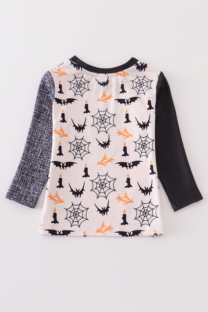 Halloween Bat Print Shirt