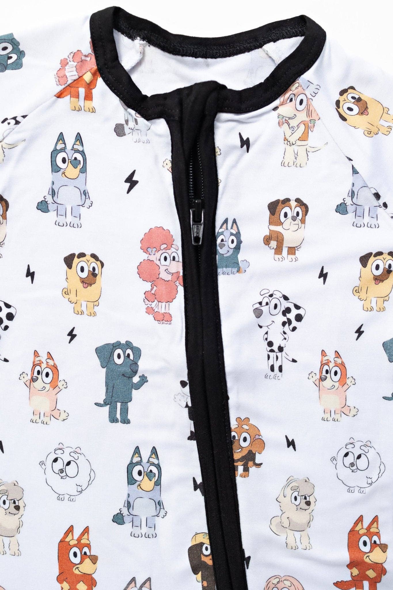 Blue Dog & Friends Zipper Romper