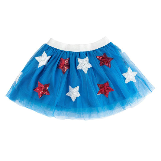 Patriotic Star Tutu - Dress Up Skirt - Kids 4th of July Tutu