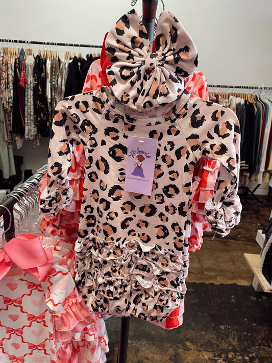 Leopard Baby Gown