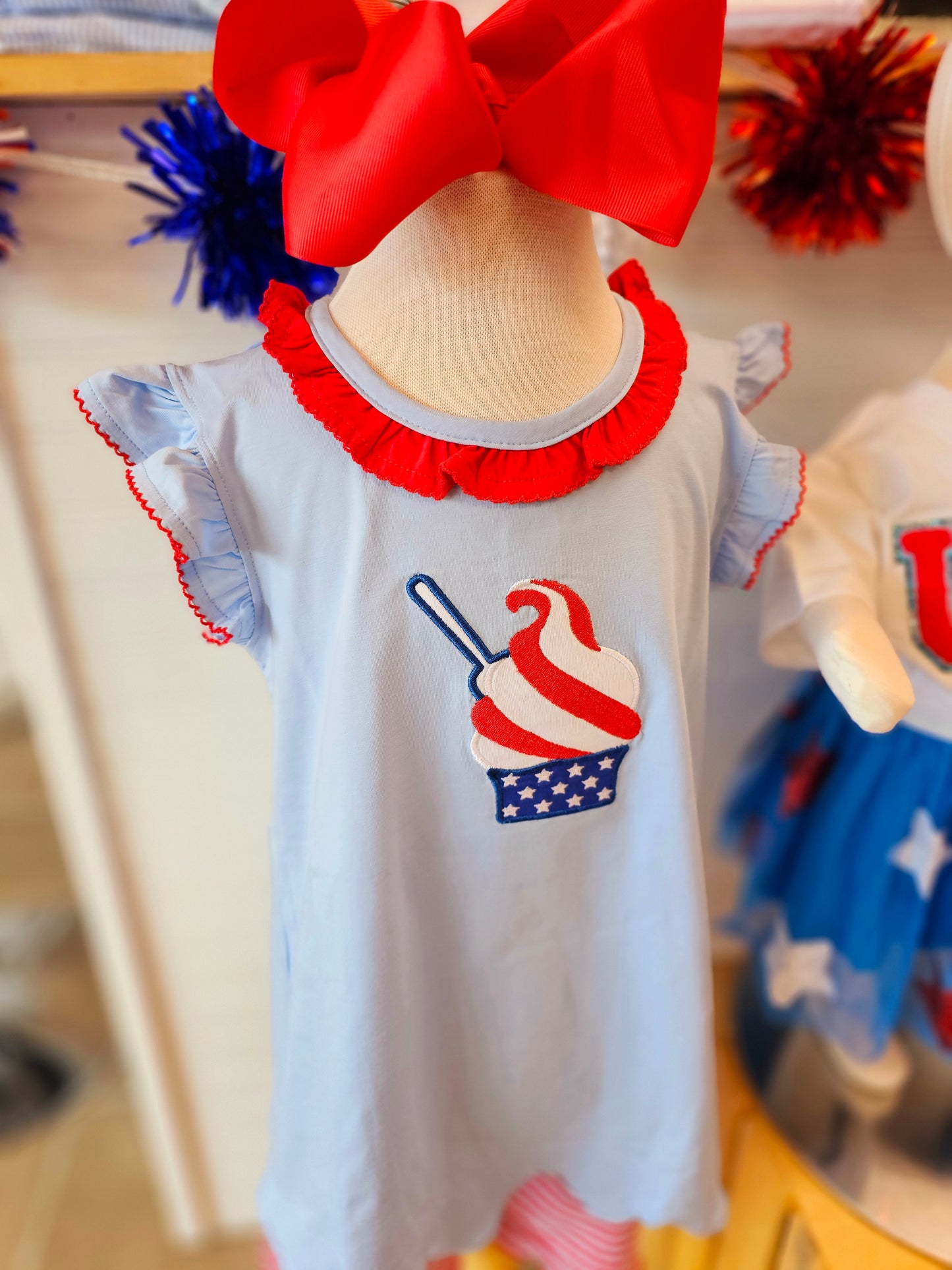 Patriotic Girl's Short Set