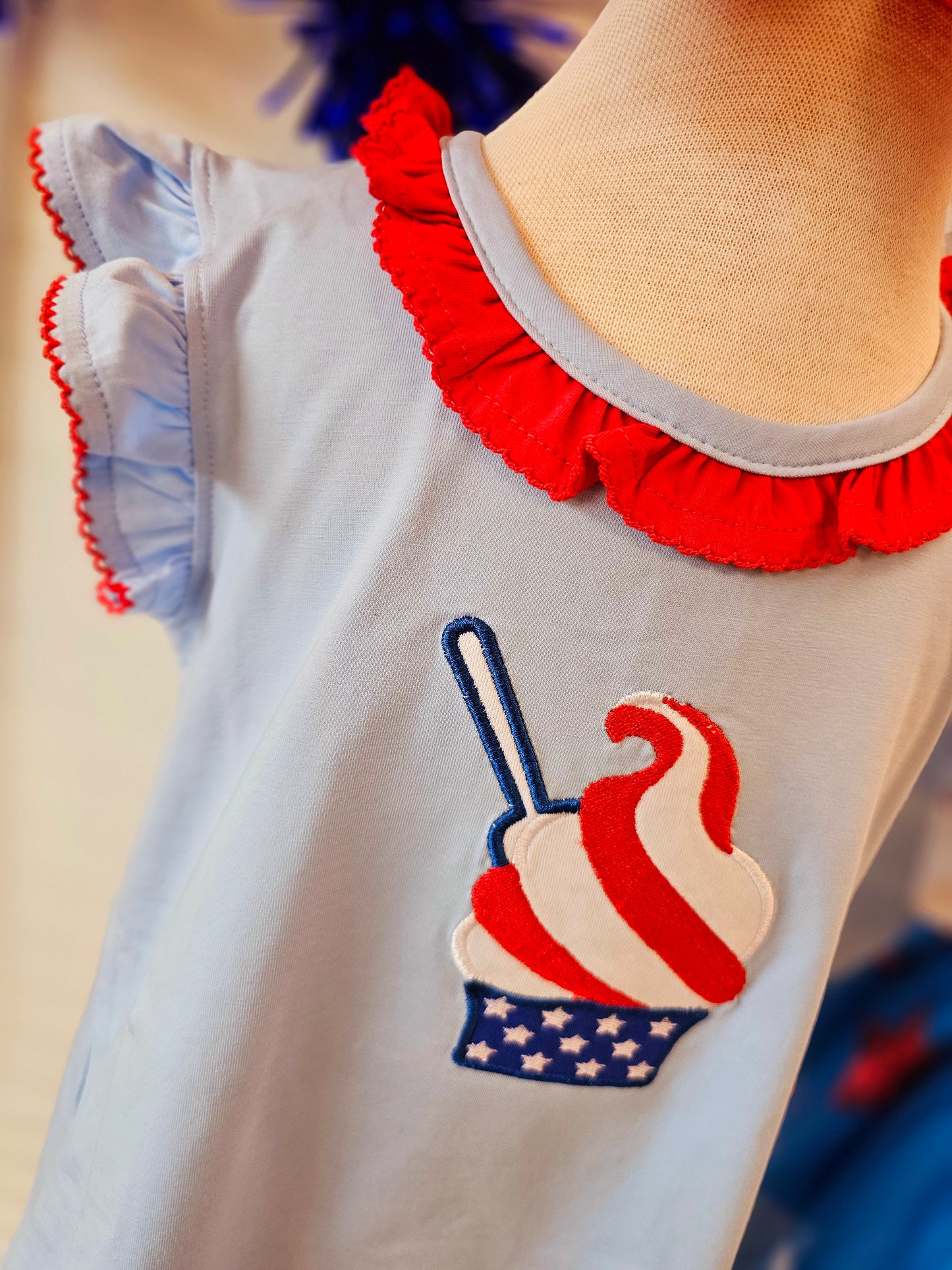 Patriotic Girl's Short Set