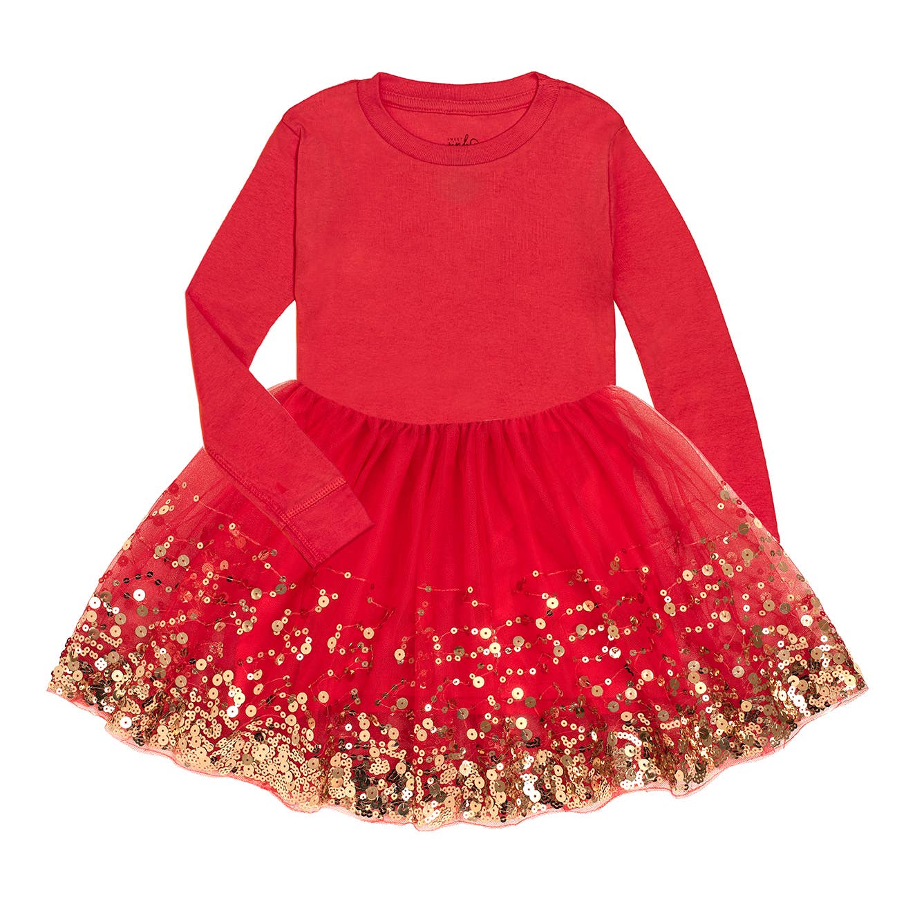 Red Sequin Dress - Long Sleeve Tutu Dress - Dress Up